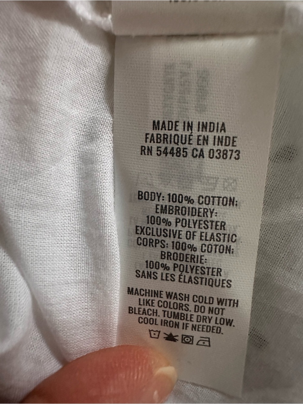 aerie White Cotton Eyelet Mini Dress with Embroidered Detail, Large - Picture 11 of 13